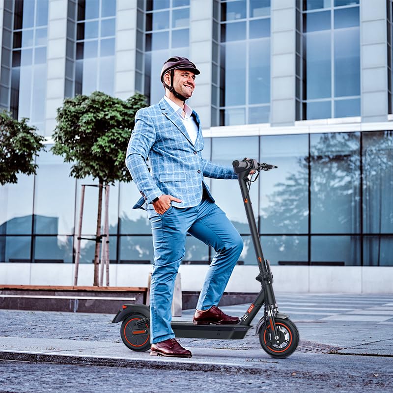 iScooter Electric Scooter for Adults,50/30 Miles Range, 28 MPH Top Speed, 800/750W Motor, 10" Pneumatic Tires