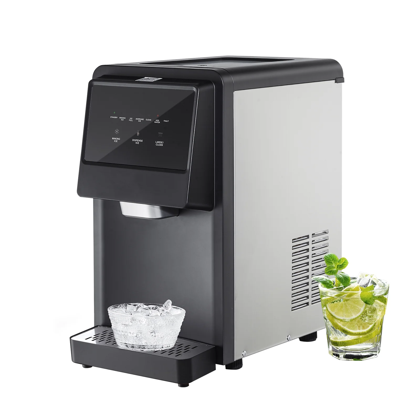 SKYSHALO Portable Countertop Ice Maker 62lbs/24H Self-Cleaning