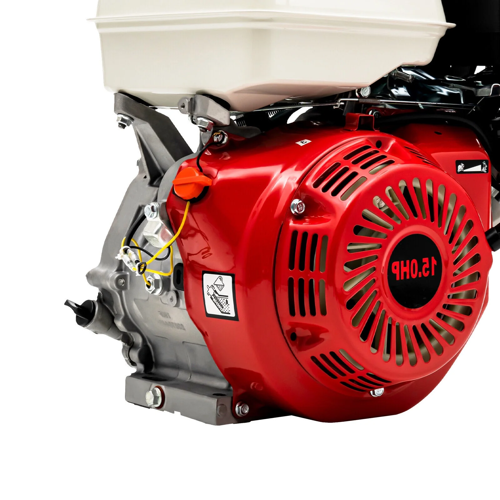 15HP 4Stroke 420CC Engine OHV Horizontal Gas Engine Recoil Start Go Kart Motor Red - Radiant Selections