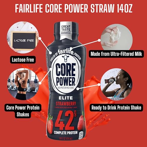 Worldwide Nutrition Bundle: Fairlife Core Power Elite 42g High Protein Milk Shake - Kosher, Chocolate Protein Shake for Workout Recovery