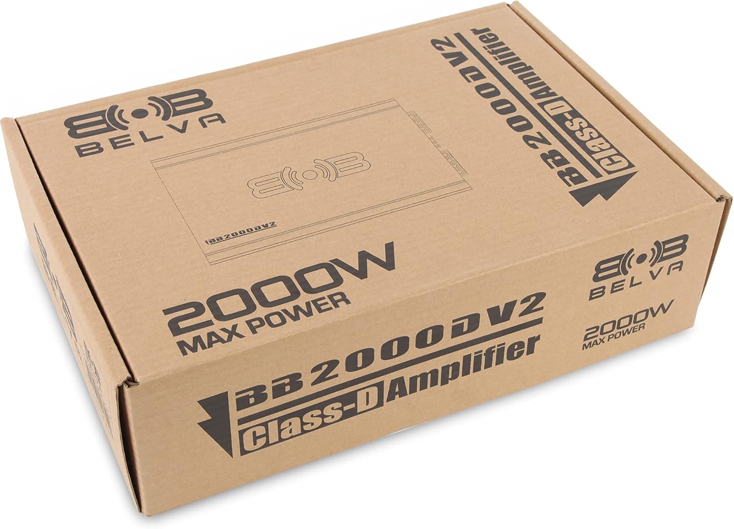 Belva BB2000Dv2 2000W Max Class D Monoblock BB Series Version 2 Car Amplifier