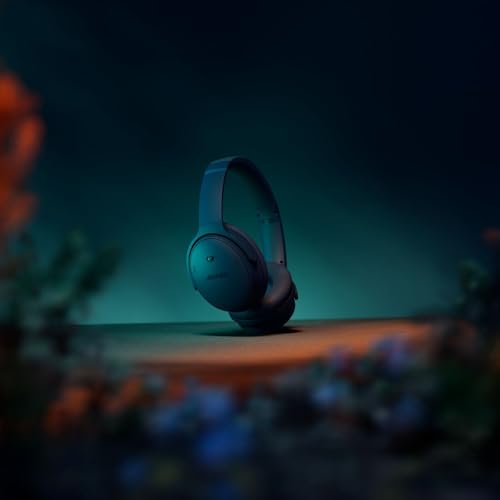 Bose QuietComfort Bluetooth Headphones, Wireless Headphones with Active Over Ear Noise Cancelling and Mic, Deep Bass, Up to 24 Hours of Playtime