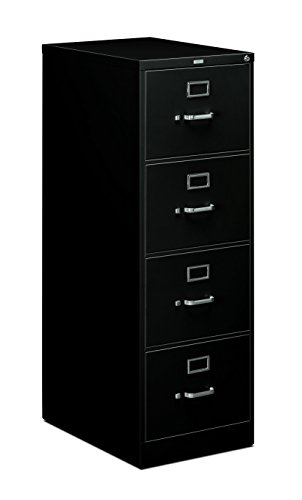 HON 4-Drawer Legal File - Full-Suspension Filing Cabinet with Lock, 52 by 25-Inch Light Gray (H514)