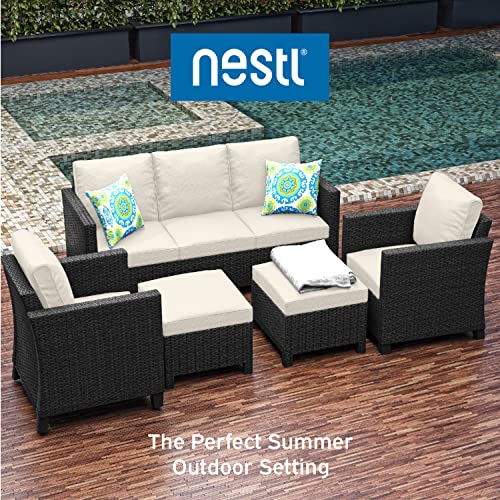 Nestl Patio Furniture Set - Outdoor Patio Furniture Sets, Patio Sectional Furniture Set, 5 Piece Patio Furniture Sets, Patio Conversation Sets