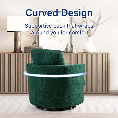 ODUWA Swivel Barrel Chair Set of 2