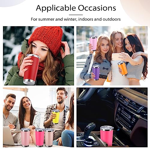 Sieral 36 Packs Stainless Steel Tumbler Bulk with Lid Vacuum Double Wall Insulated Travel Coffee Mug Powder Coated Tumbler Cup for Graduation Wedding