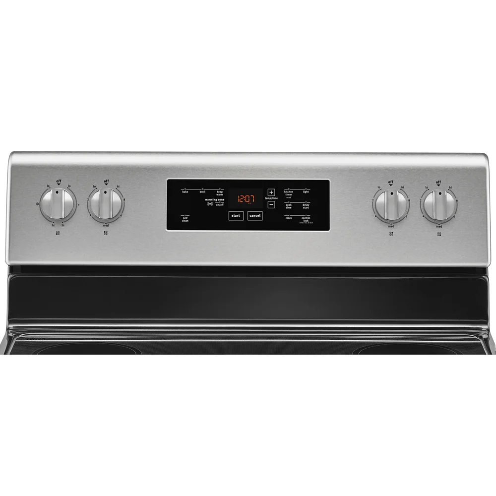 Maytag Mer6600f 30" Wide 5.3 Cu. Ft. Capacity Free Standing Electric Range - Stainless