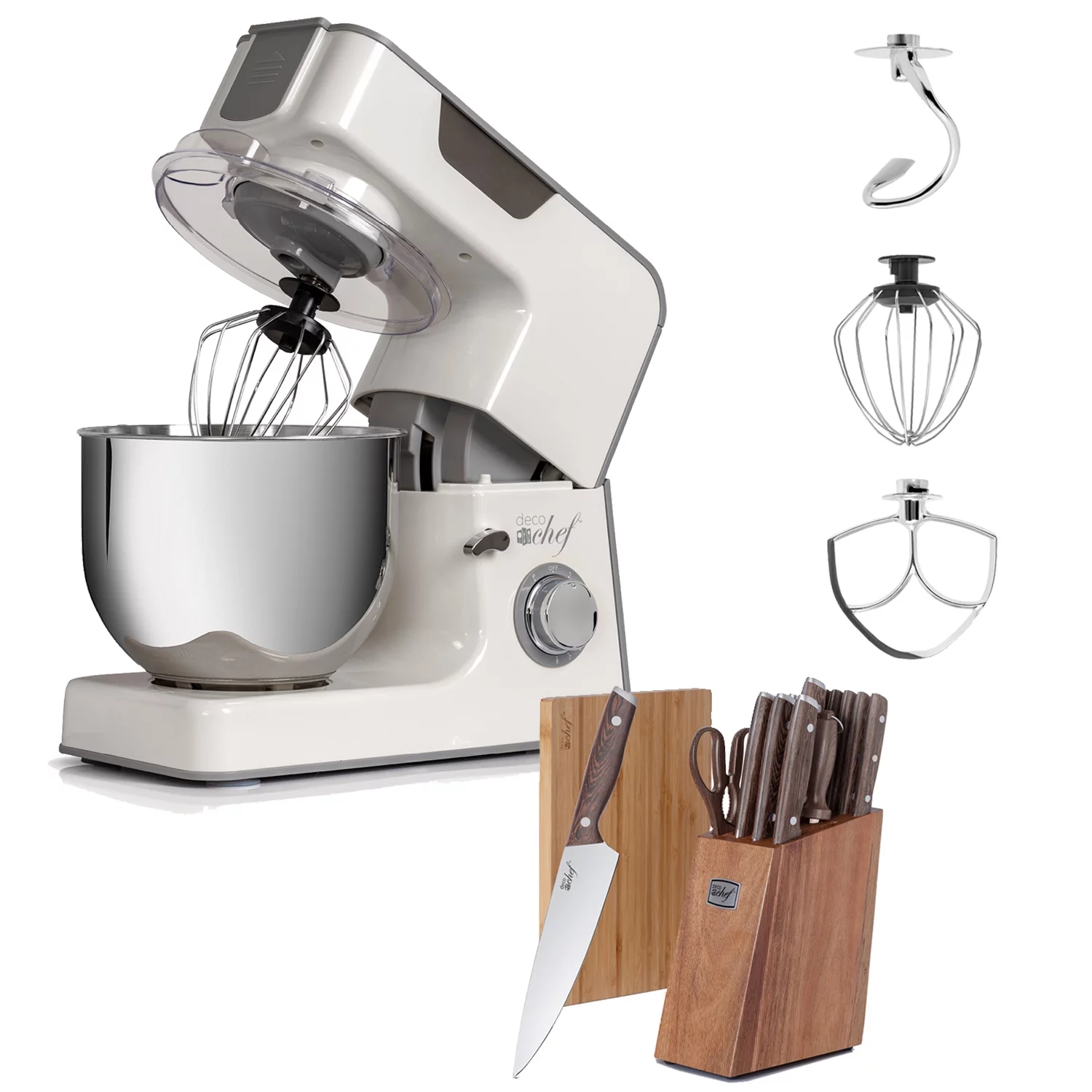 Deco Chef 5.5 QT Kitchen Stand Mixer, 550W 8-Speed Motor