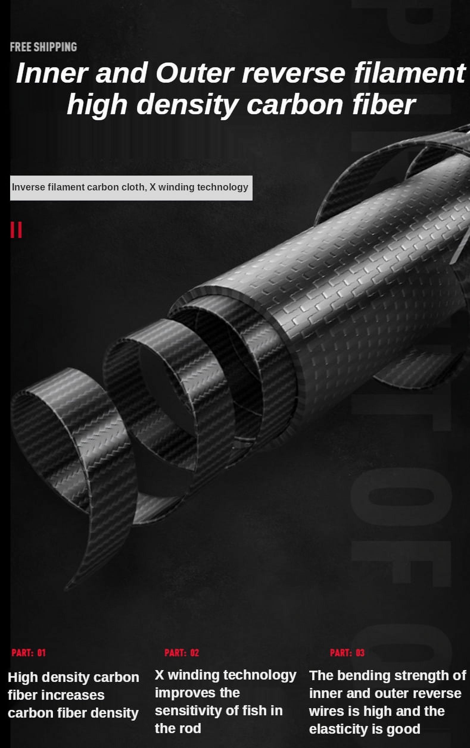 PURELURE Spin Casting Lure Rod Sea Fishing Rod Sharp Fishing High Sensitivity Action With Bait Casting Reel Super Hard Action