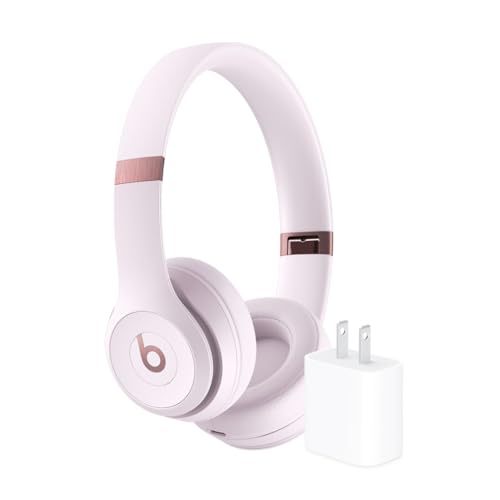 Beats Solo 4 - Wireless Bluetooth On-Ear Headphones, Apple & Android Compatible, Up to 50 Hours of Battery Life - Black & Gold