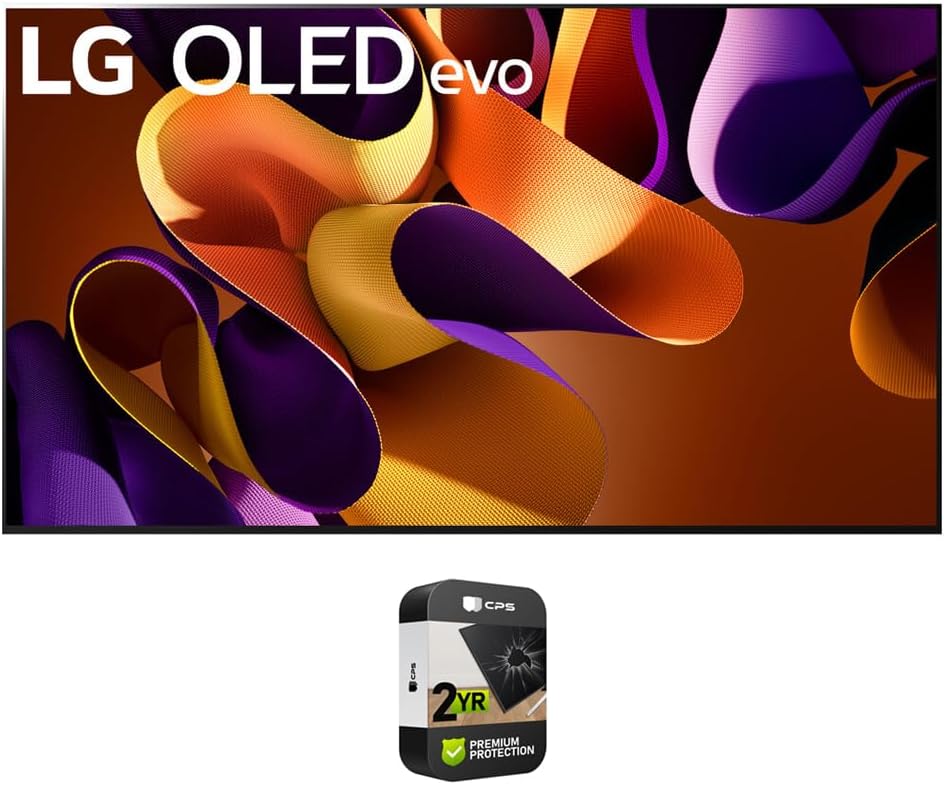LG OLED83G4WUA 83 Inch OLED evo G4 Series Smart TV 4K HDR (2024) Bundle with 2 YR CPS Enhanced Protection Pack - Smart Home Appliances