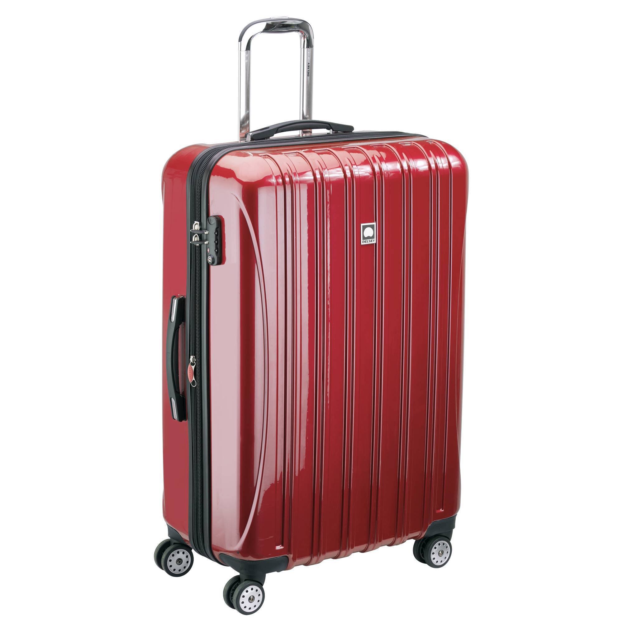 Delsey Helium Aero Expandable Spinner Trolley - 29x22 Brick Red