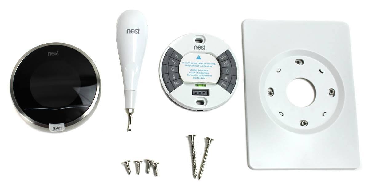 Nest Learning Thermostat, 2nd Generation, Works with Alexa, Silver