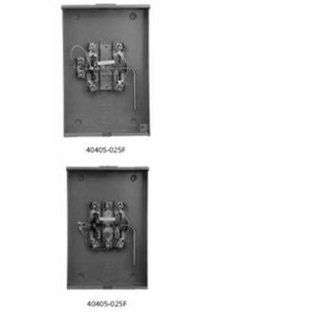 Siemens 40405-025F 200A 5-Jaw Ringless Meter Socket 1 Position Lever Bypass Overhead/Underground Stainless Steel Hasp