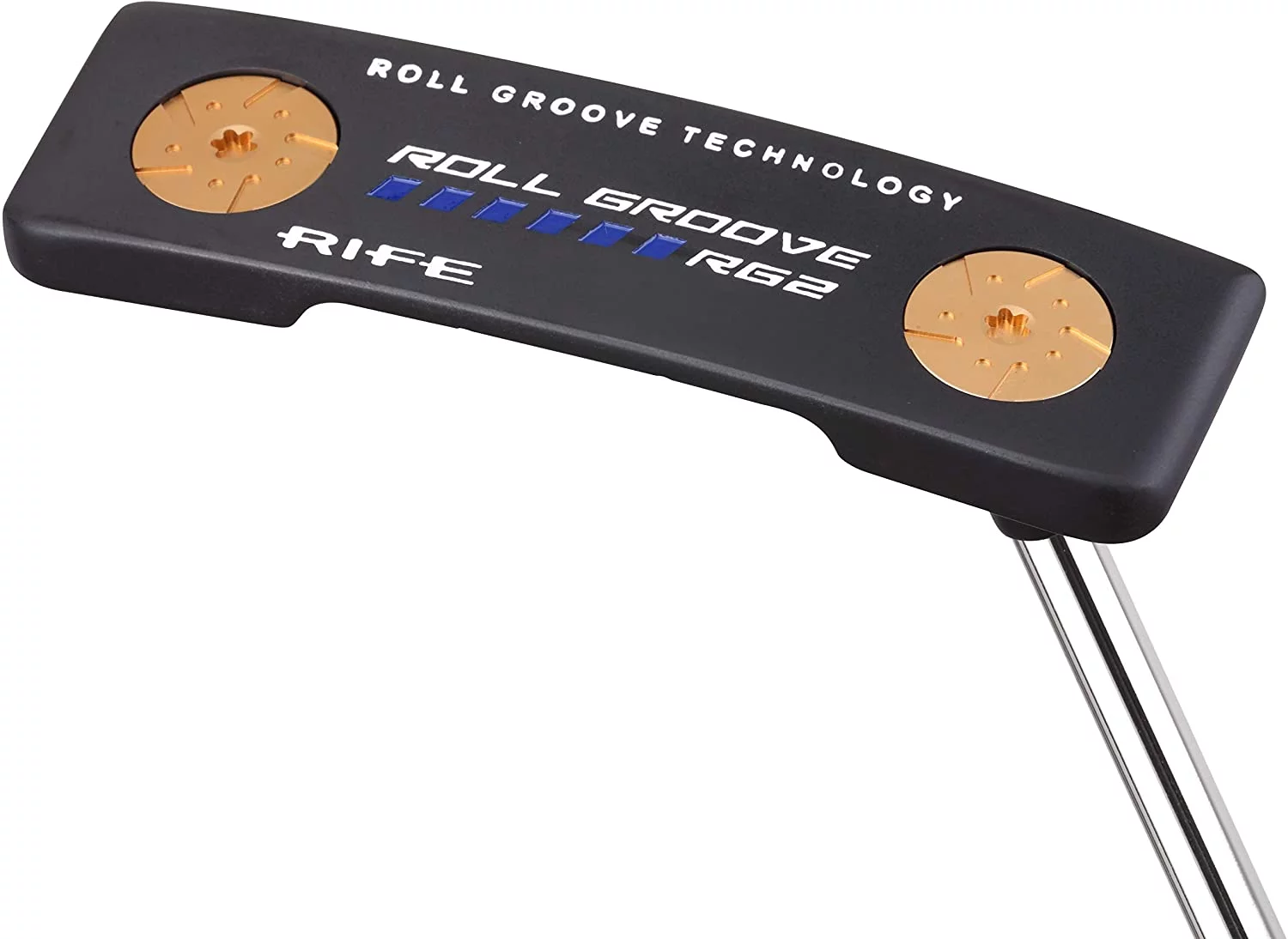 Rife Golf Roll Groove Technology Series (33 Inches) Right Handed RG2 Widened Heel Blade Putter Precision Milled Face Edge Cavity and Bumpers Ensures