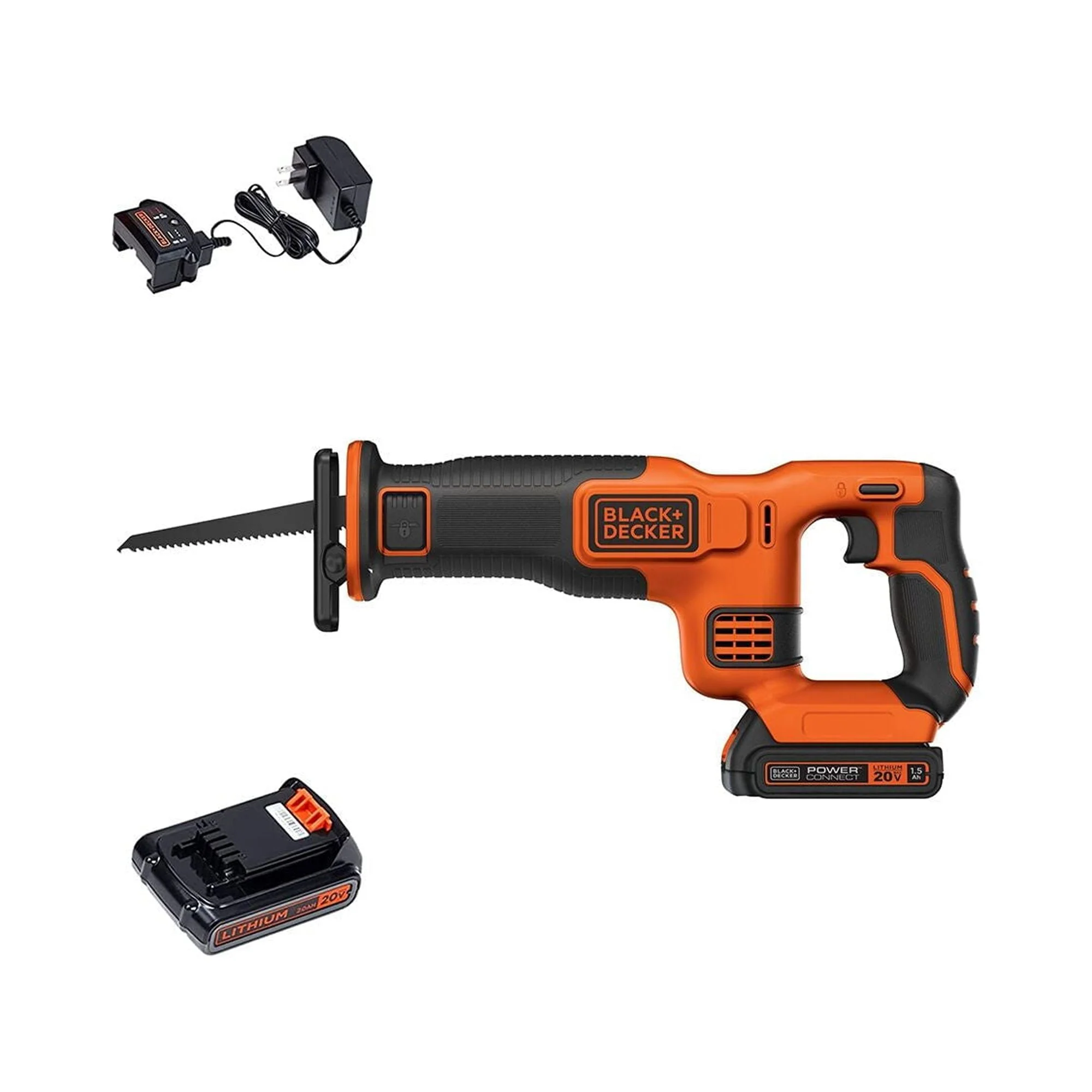 BLACK+DECKER 20V MAX* Cordless Reciprocating Saw Kit (BDCR20C)