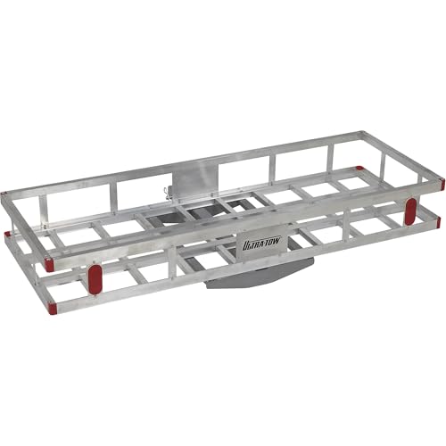 Ultra-Tow Aluminum Hitch Cargo Carrier - 500-Lb. Capacity, Silver, 60in. x 22.5in. x 8in.H