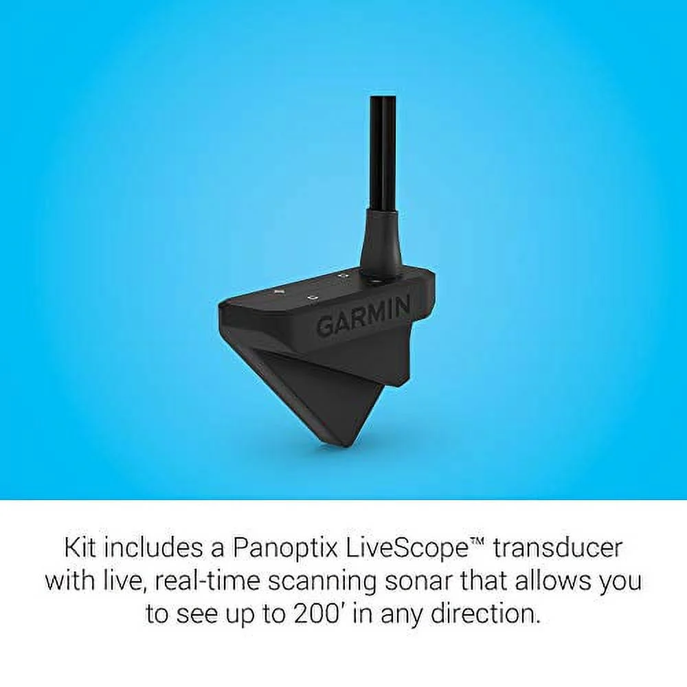 Garmin Panoptix LiveScope Ice Fishing Kit, Includes Panoptix LiveScope Sonar System, 010-12676-50