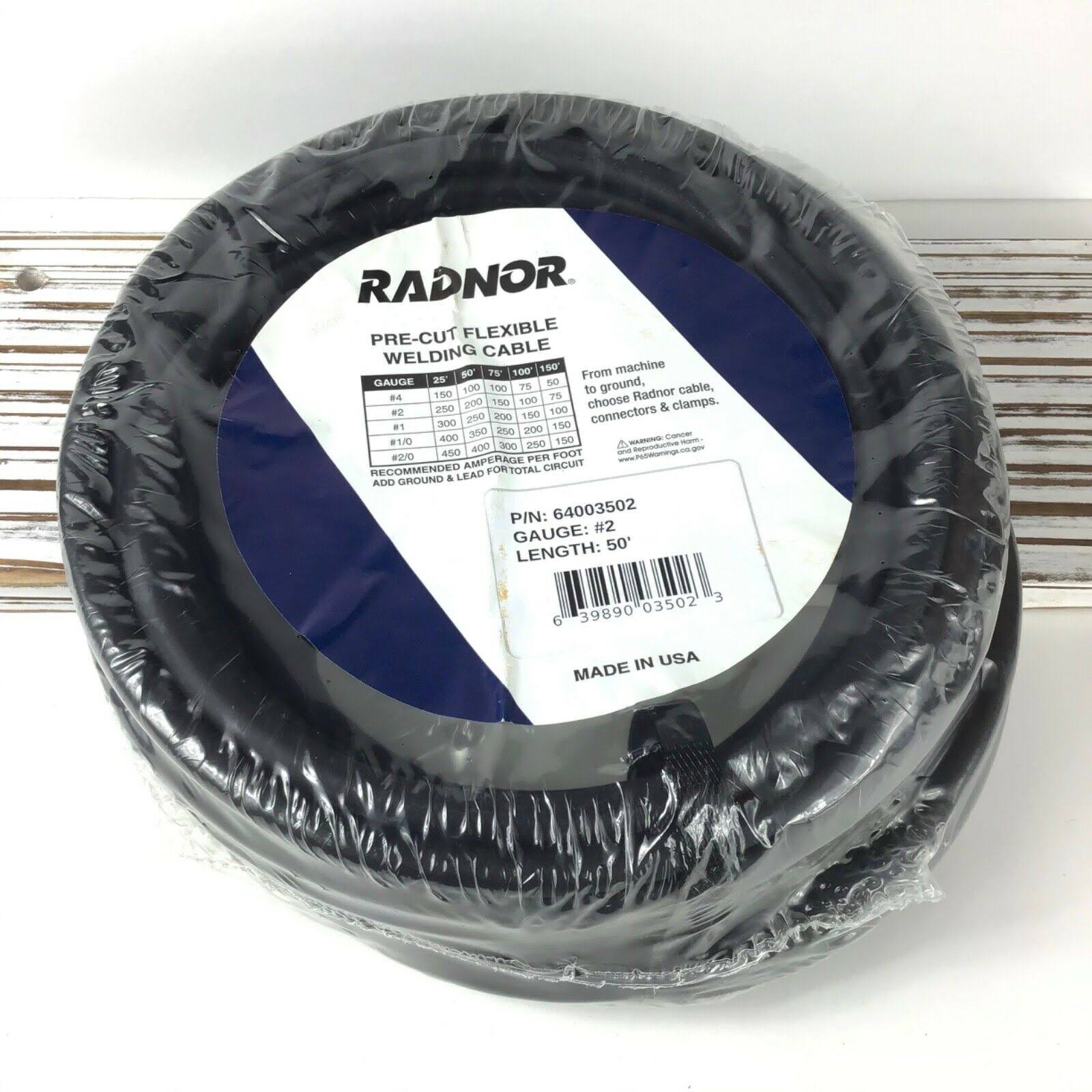 50 ft. Welding Cable, Radnor, RAD64003502