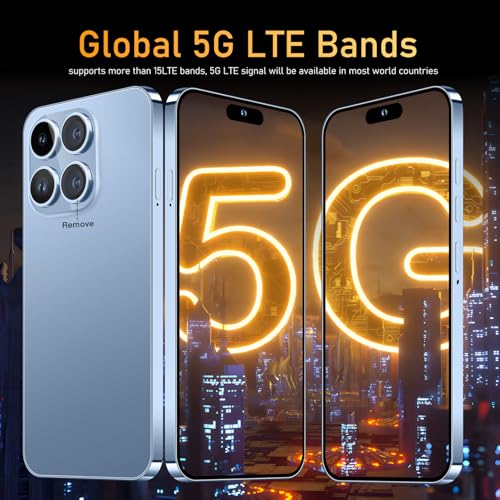 15 Ultra Smartphone Unlocked Cell Phone,Battery 6800mAh 6.8 HD Screen Unlocked Phone,12+512GB Android 14 with 128GB Memory Card