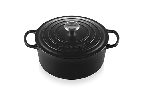 Le Creuset Enameled Cast Iron Signature Round Dutch Oven, 5.5 qt., Cerise