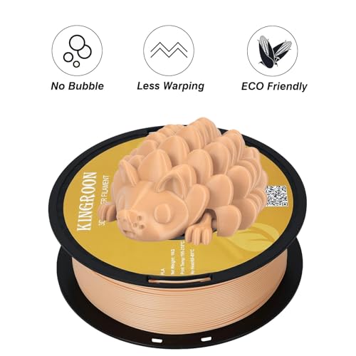Kingroon PLA 3D Printer Filament, 12Rolls, Dimensional Accuracy +/- 0.03 mm, 12kg Spool(26.4lbs)