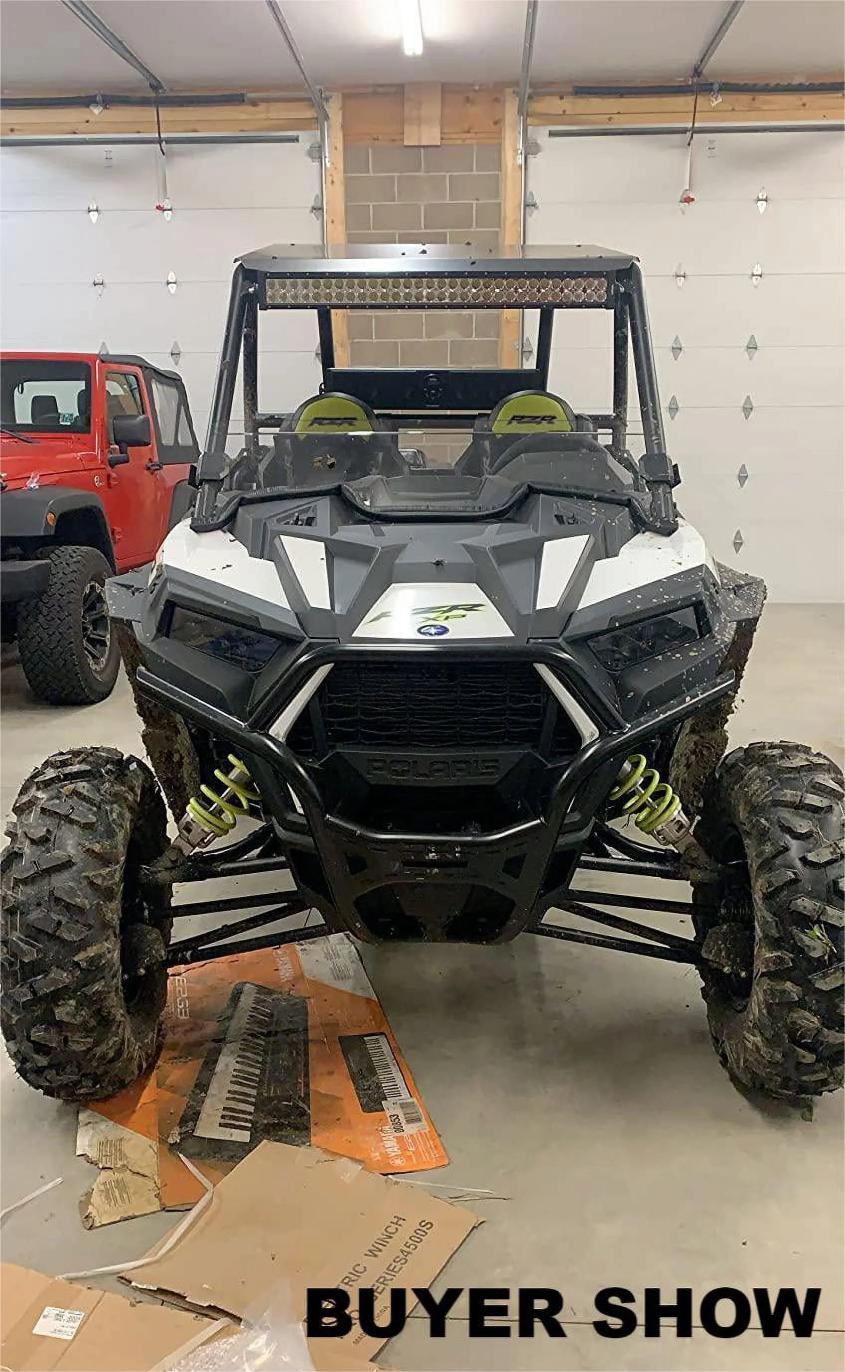 Kojem Aluminum Roof Fit for Polaris RZR 900 900S 1000S XP1000 Turbo 2014-2022 2 Door Model Low Profile  HARD TOP Black Powder Coat