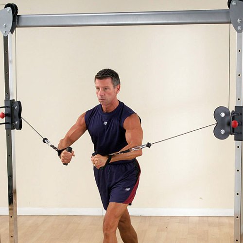 Body-Solid (GDCC250B) Cable Crossover Exercise Machine for Home & Light Commercial Gym