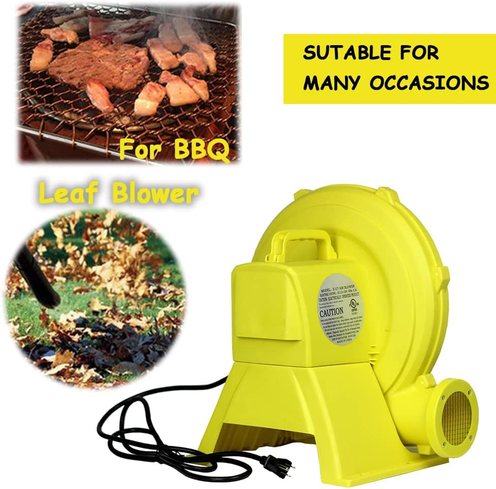 Air Blower, 1 Hp Bounce House Blower, 750 Watt Air Blower for Inflatables Bouncy Castle Slide House Jumper