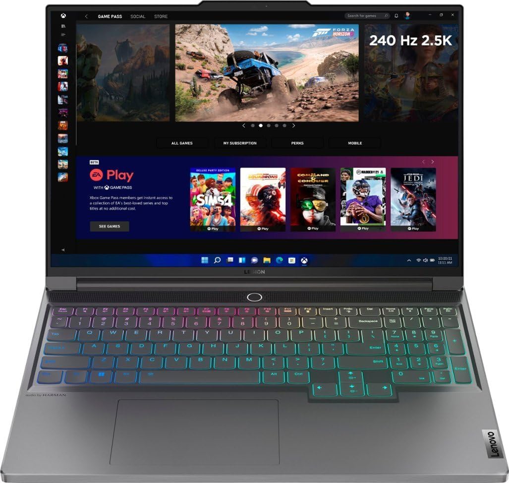 Lenovo Legion Slim 7i Gen 8 16" Gaming Laptop (2023 Model) - Intel Core i9-13900H 14C, NVIDIA GeForce RTX 4070, 16GB RAM, 1TB M.2 NVMe SSD