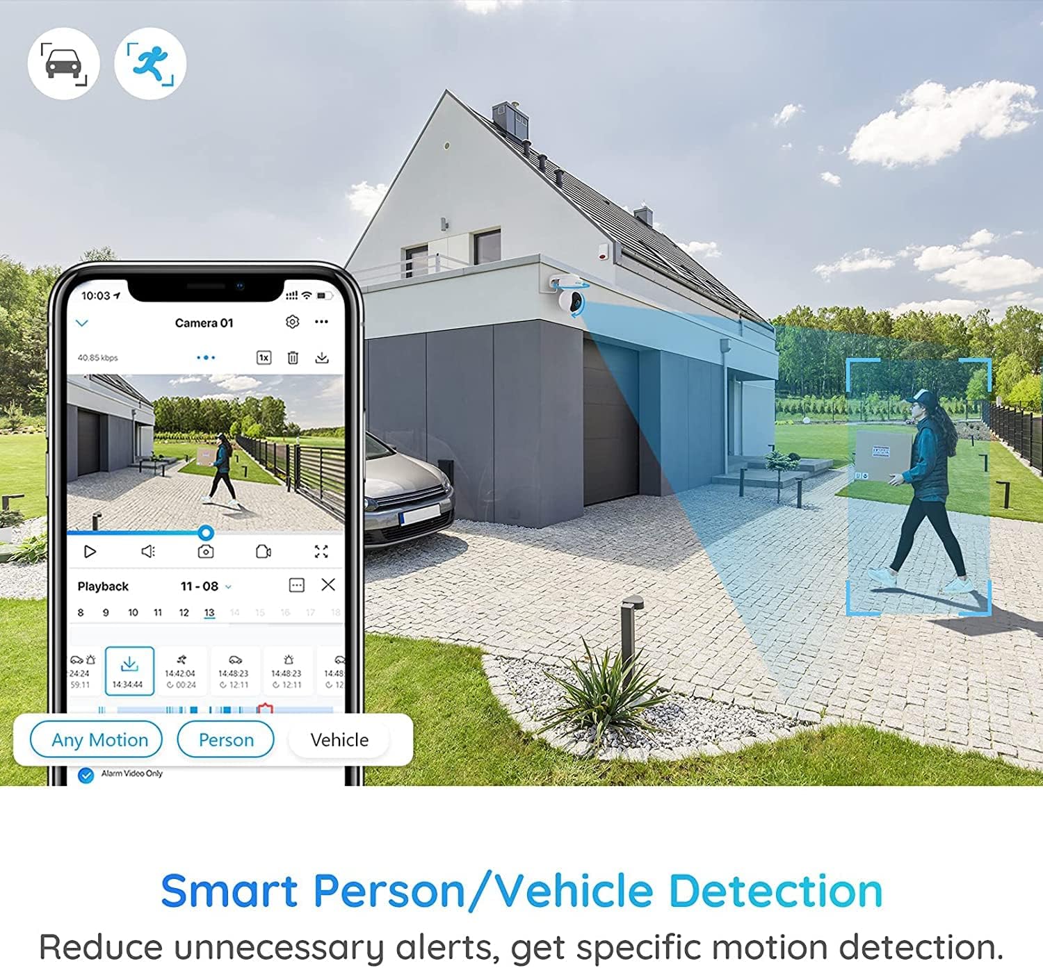 Reolink E1 Outdoor WiFi Camera, 5MP HD PTZ Camera for Home Security, Auto Tracking, Dual Band 2.4/5GHz WiFi, 3X Optical Zoom, Smart Motion Detection