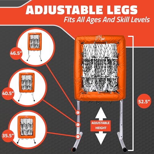 Anytime Baseball Pitching Net with Strike Zone | The No Hitter Net 9 Hole Net | Strike Zone Target for Baseball & Softball Training
