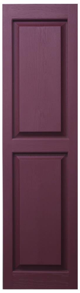 Exterior Raised Panel Shutters Alpha Shutters Color: Bordeaux, Height: 35x22
