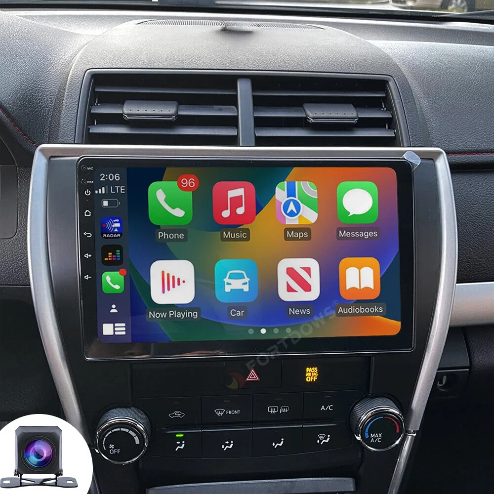 For 2015-2017 Toyota Camry Radio Car Carplay Android GPS Navigation 2+32GB - Curated Treasures Market