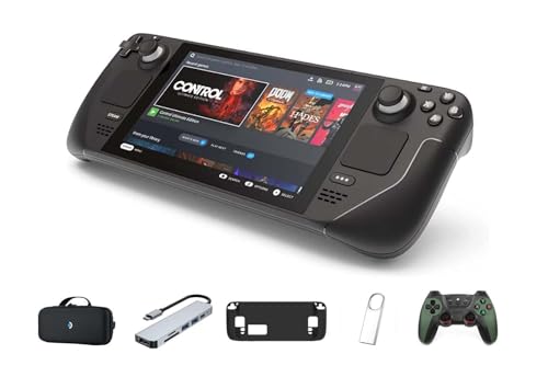 Valve Steam Deck Handheld Gaming Console 1TB, Steam OS, 1280 x 800 LCD Display, with 5-in-1 Kit