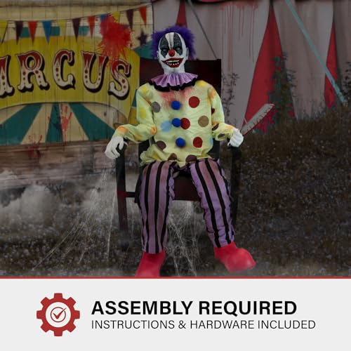 Haunted Hill Farm 5.9 ft. Animatronic Lurching Woman by Tekky, Halloween Animatronic, Scary Indoor House Prop & Decoration