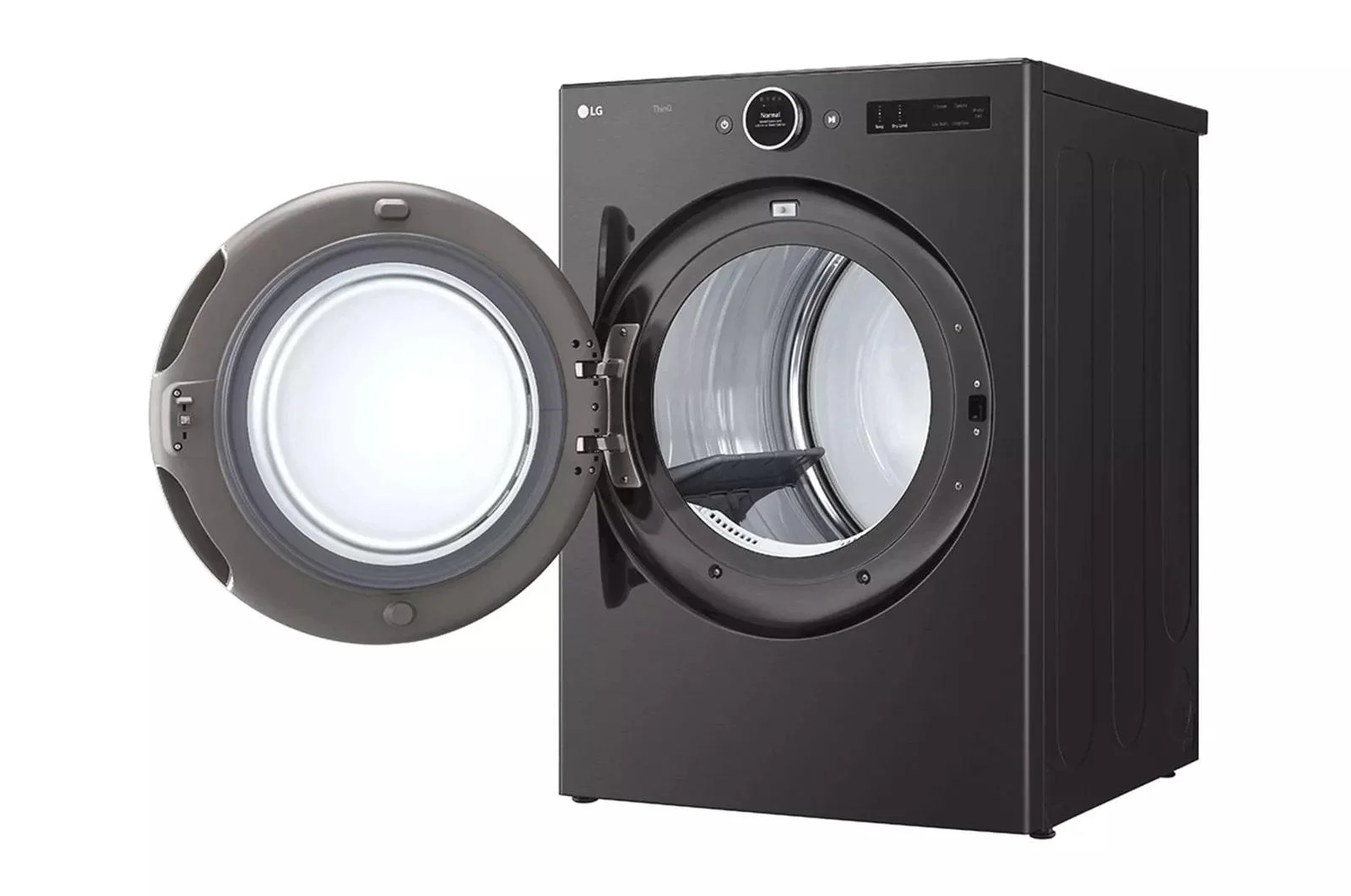 Lg Dlex6700b 27" Wide 7.4 Cu. Ft. Electric Smart Dryer - Silver