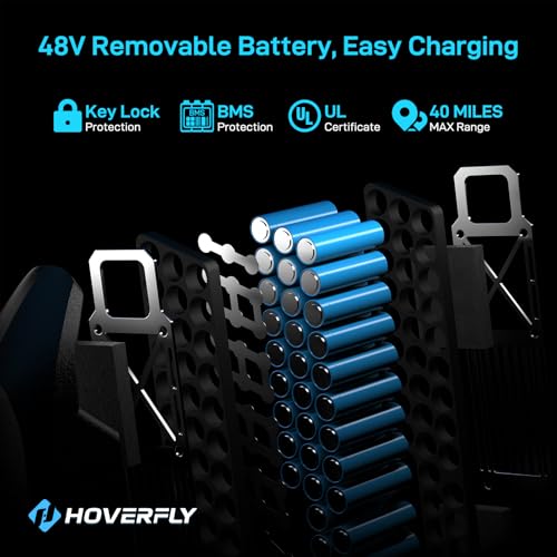 HOVERFLY OUREA 26" Electric Bike for Adults, 750W Peak Motor Mountain Ebike, 20MPH Up to 40 Miles, UL2849 Certified, 7-Speed, Removable Battery