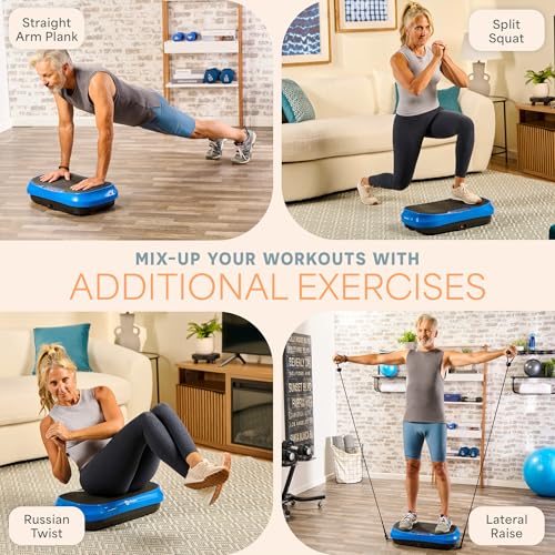 LifePro Waver Mini Vibration Plate Exercise Machine – Portable Full Body Vibration Platform for Home & Travel Workouts, Weight Loss