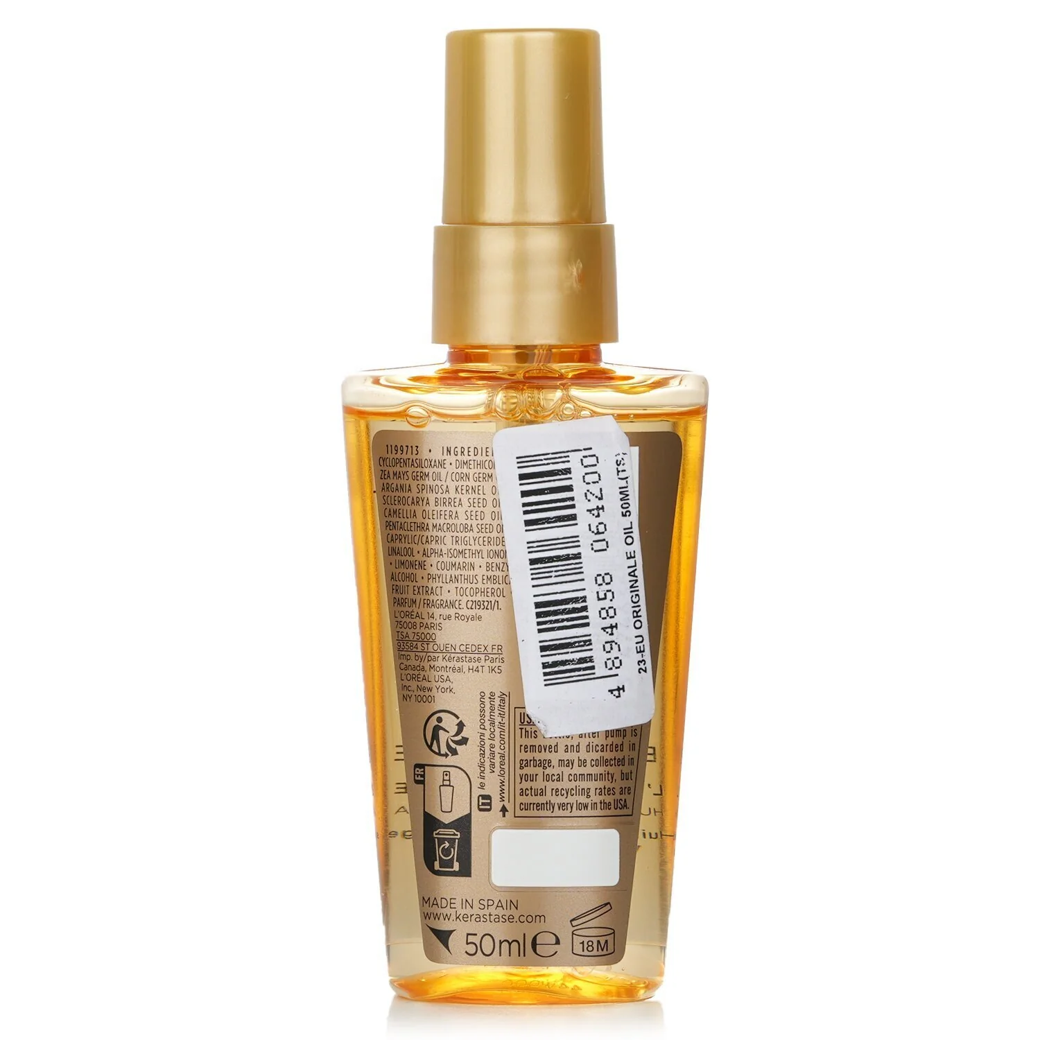 Kerastase Elixir Ultime L'Huile Originale Versatile Beautifying Oil 50ml/1.7oz