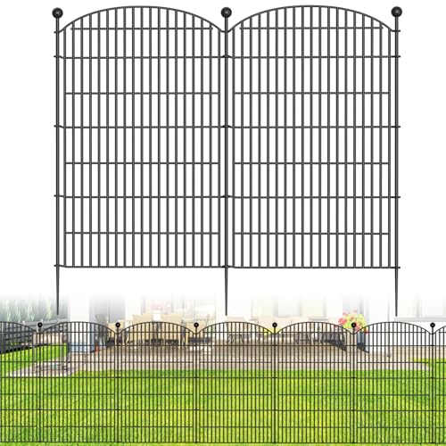 10 Panels No Dig Decorative Garden Fence - 40 in (H) x 23.6 ft (L)