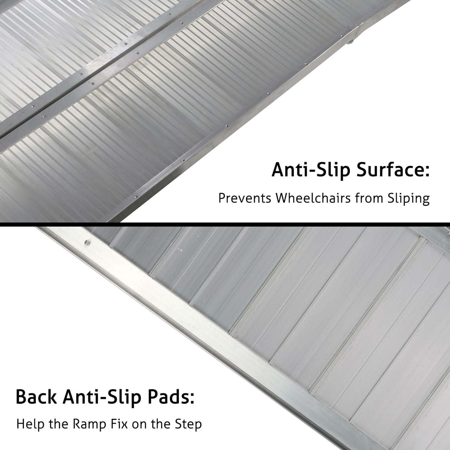 Wheelchair Ramp 7FT Portable Threashold Ramp Adjustable Telescoping Retractable Lightweight Loading Ramp for Home Stairs Steps Scooters Car Doorways