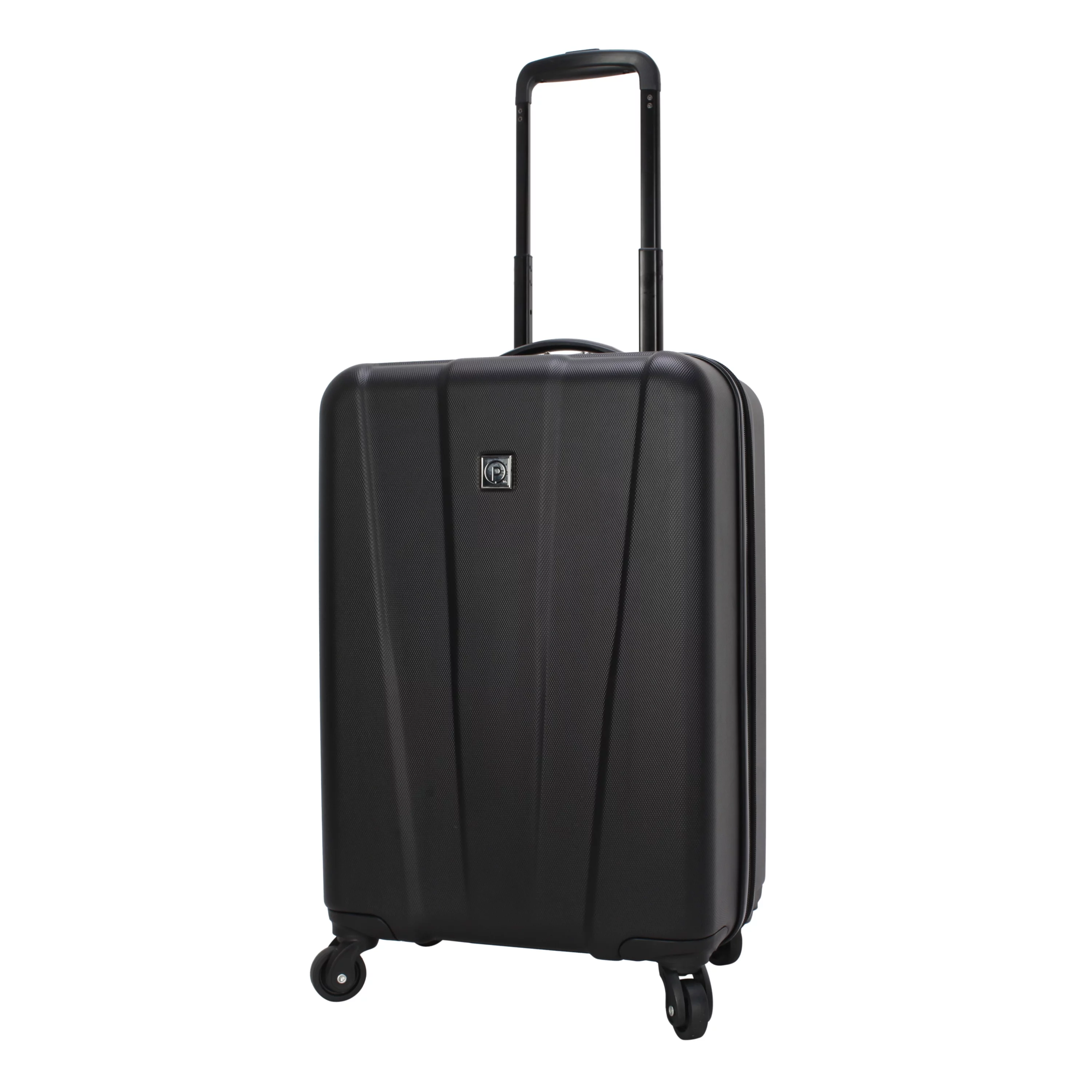 Protege 3 Piece Traveling Hardside Value Luggage Set, Black, 28" checked luggage, 20" carry-on luggage and 18" duffel