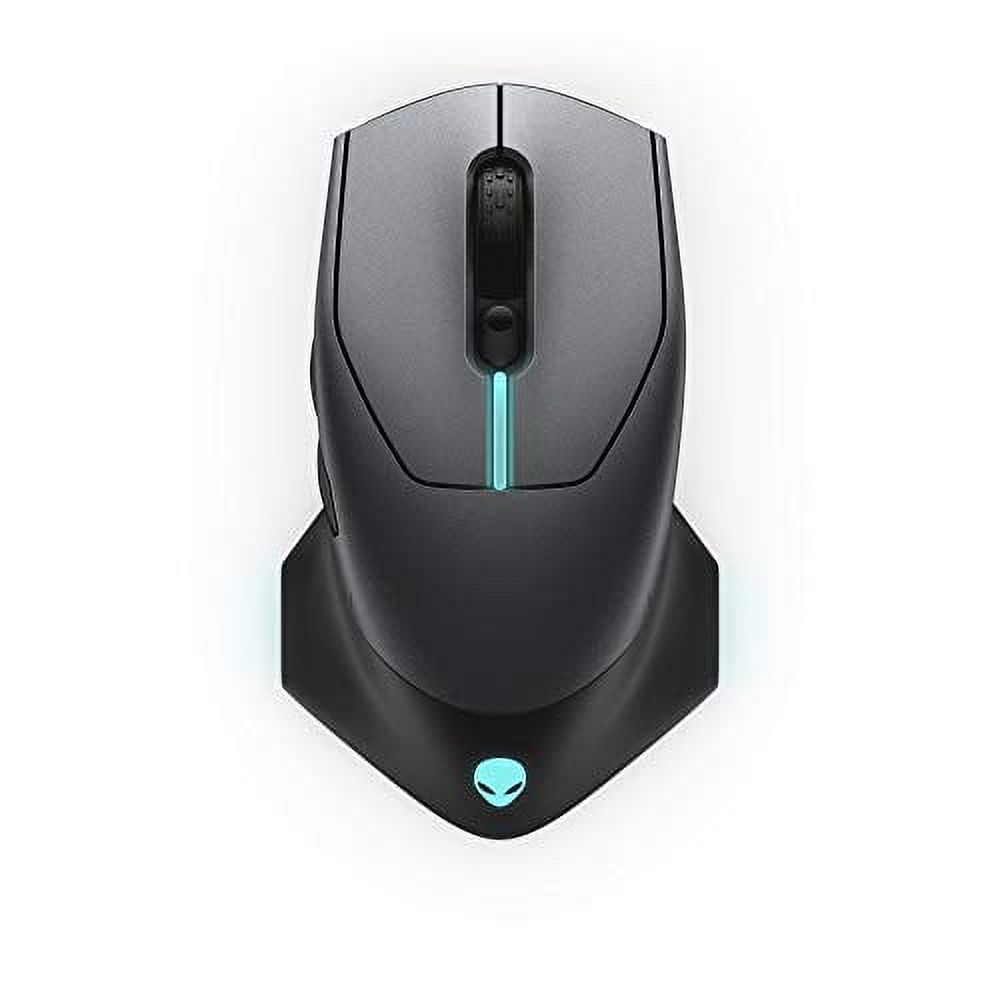 Alienware AW610M Wired/Wireless Gaming Mouse - 16000 DPI Optical Sensor, 350 Hour Rechargeable Battery Life, 7 Programmable Buttons