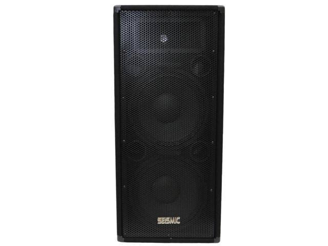 Seismic Audio Pair of Dual Premium 12x22 Pa/dj Speaker Cabinets with Titanium Horns - New - FL-122P