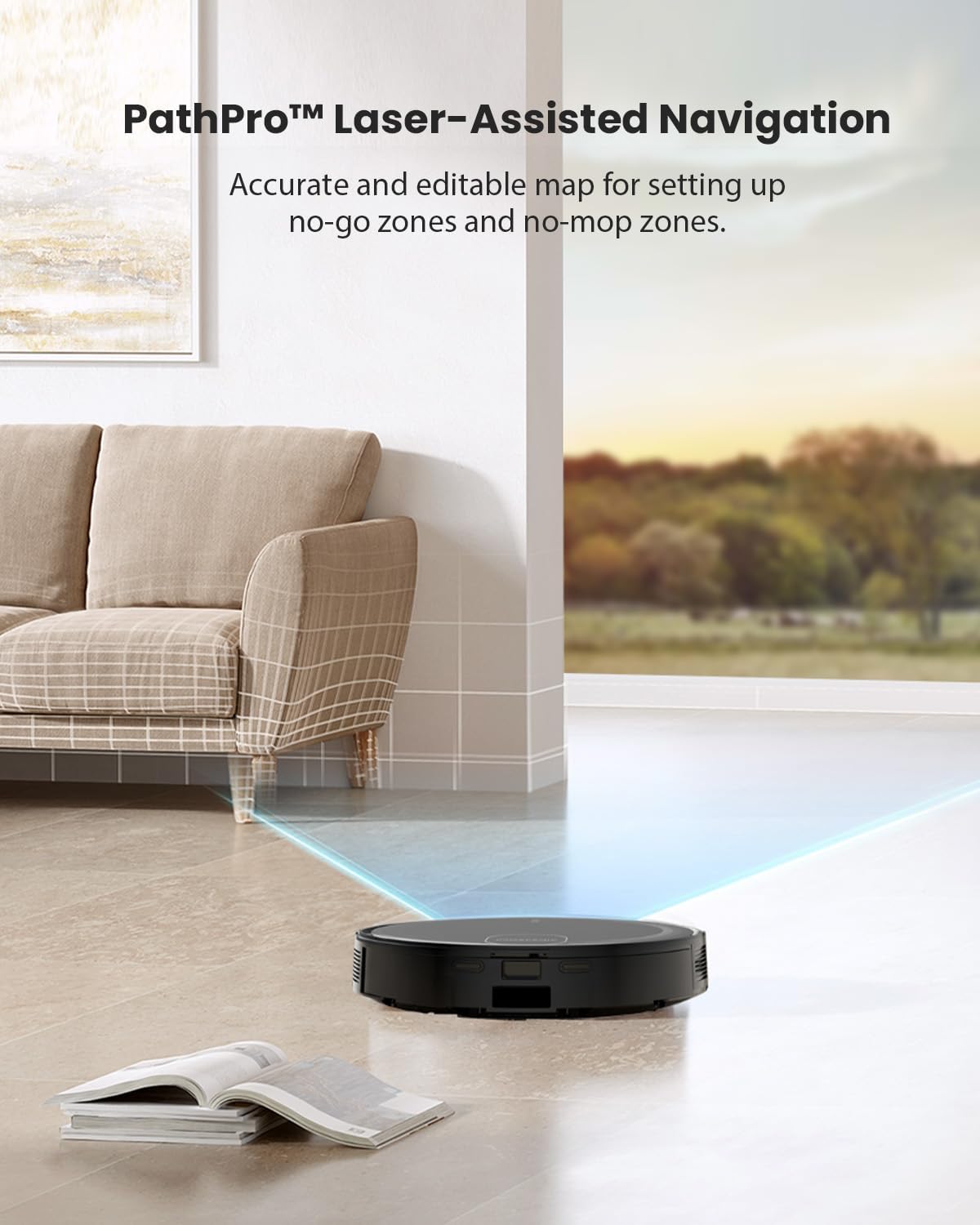 Proscenic Floobot X1 Robot Vacuum and Mop Combo Self Emptying Station,3000Pa Suction Robotic Vacuums, Tailor Your Cleaning via App, 200Mins Runtime