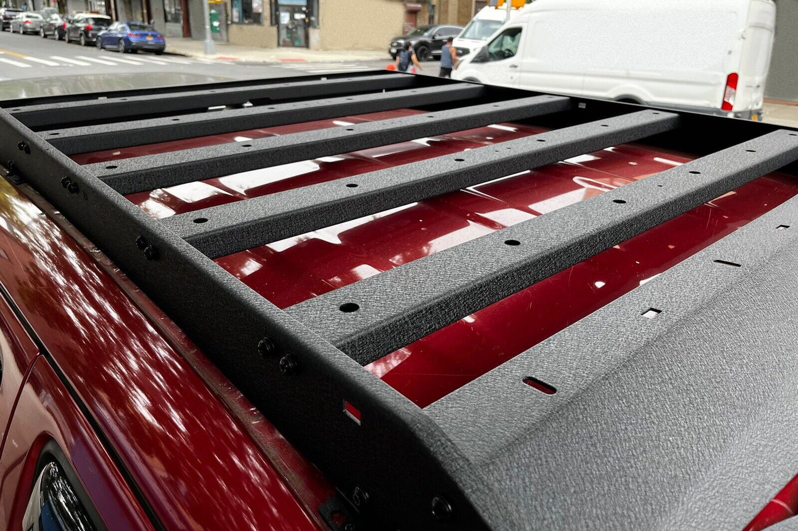 Kojem Top Roof Rack for 2005-2022 Toyota Tacoma 2 Gen 3 Gen Double Cab Luggage Cargo Carrier Basket Steel