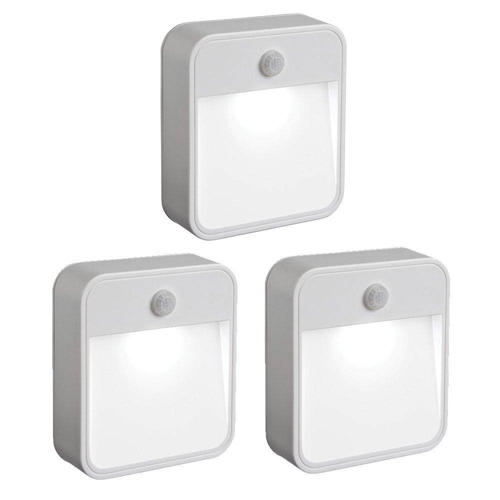 Mr. Beams MB723 Wireless Battery-Powered Motion-Sensing LED Stick-Anywhere Nightlight, 3-Pack