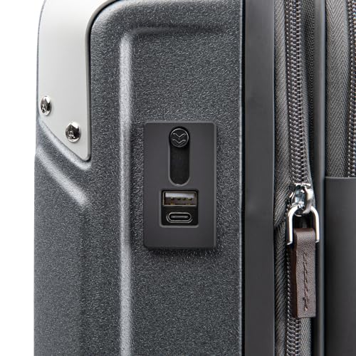 Travelpro Platinum Elite Hardside Expandable Carry on Luggage, 8 Wheel Spinner, TSA Lock, Hard Shell Polycarbonate Suitcase, Metallic Sand