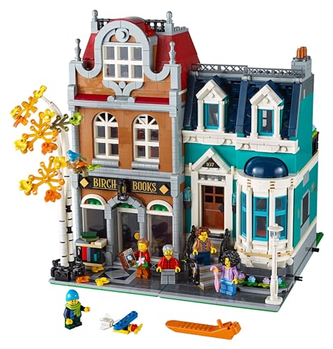 LEGO Creator Expert Bookshop 10270 Modular Building, Home D&eacute;cor Display Set for Collectors, Advanced Collection